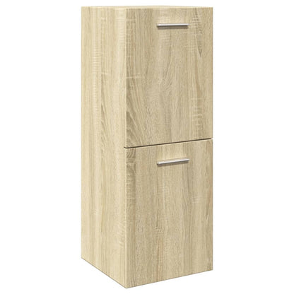 Juego De Muebles De Baño 5 Pzas Madera Ingeniería Roble Sonoma / Vetonek_1