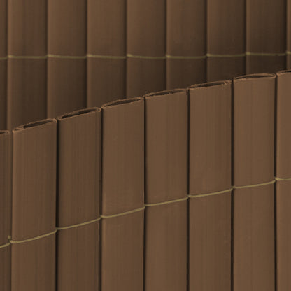 Cañizo Pvc Superior D/c Marrón - Perfecto Para Tu Jardín 2x3 M / Multicolor_1