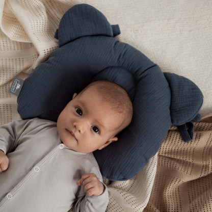 Almohada Cojin Plagiocefalia Bebés Muselina Grey_4