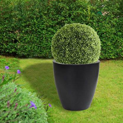 Macetero De Polietileno Por Rotomoldeo Color Antracita 40x40 Cm