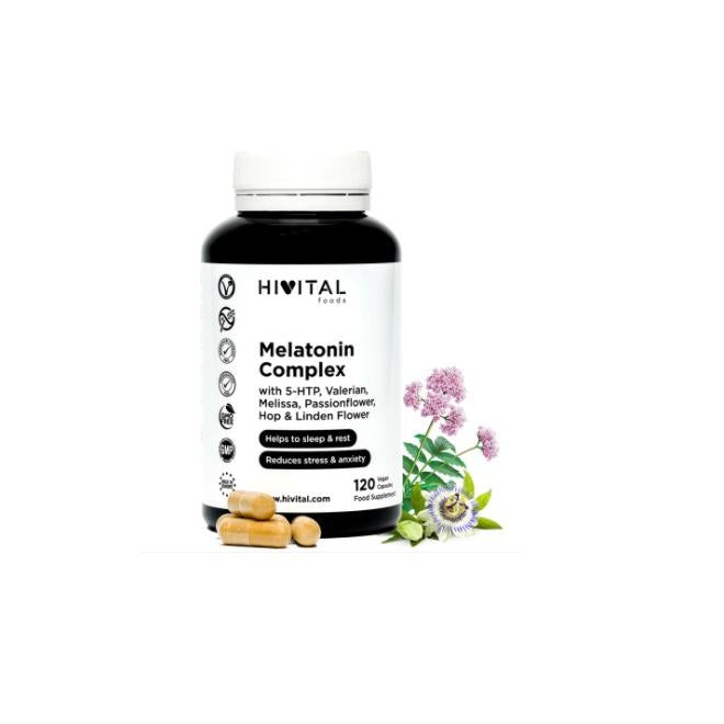 Complexo de Melatonina Hivital 120 cápsulas vegan