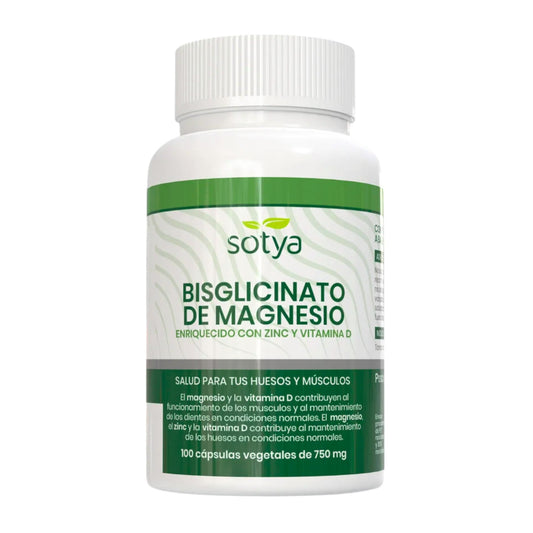 Bisglicinato de magnésio, Sotya, 100 cápsulas