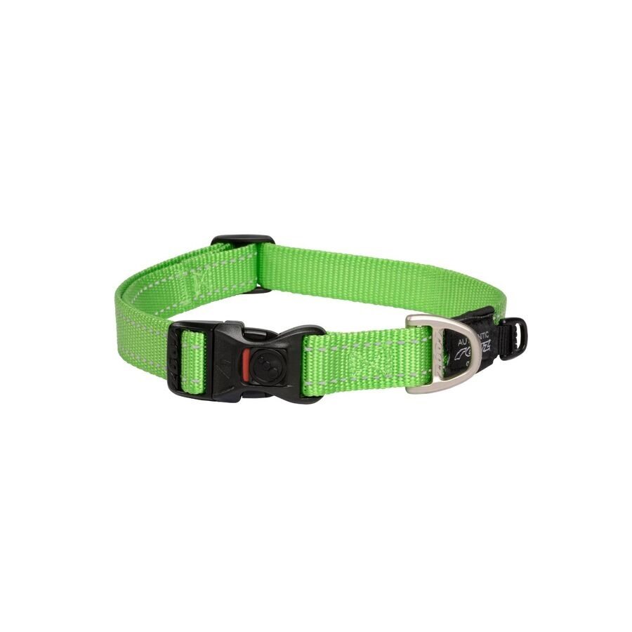 Collar Para Perro, Modelo Classic De Rogz Color Lima. Talla S (8-14kg)_0
