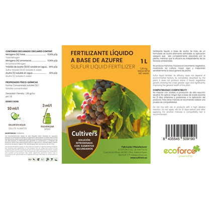 Azufre Sistémico Para Plantas Cultivers