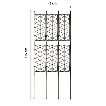 Enrejado Trepadoras 46x125cm Metal Negro | Nyana Garden_2