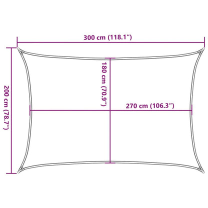 Vidaxl Toldo De Vela Hdpe Azul 160 G/m² 2x3 M_2