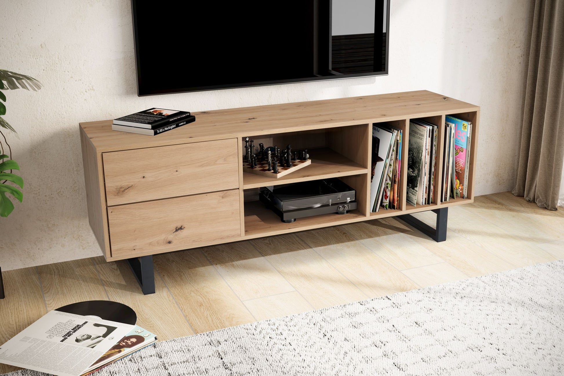 Mueble De Tv Sólido Y Duradero Modelo Wl6.813_2