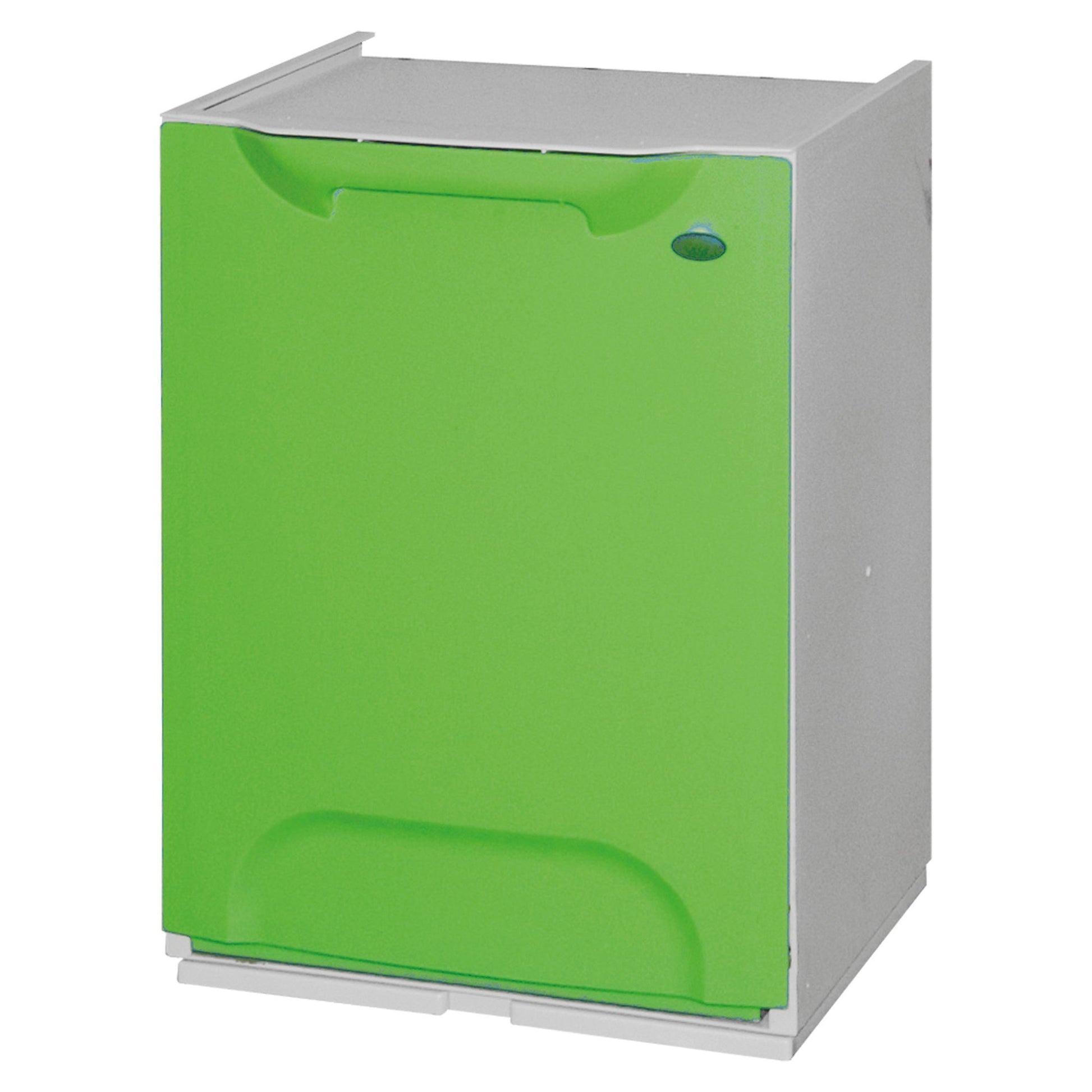 Papelera Reciclaje En Polipropileno Color Verde, Con Depósito 20 L En El Interior_0