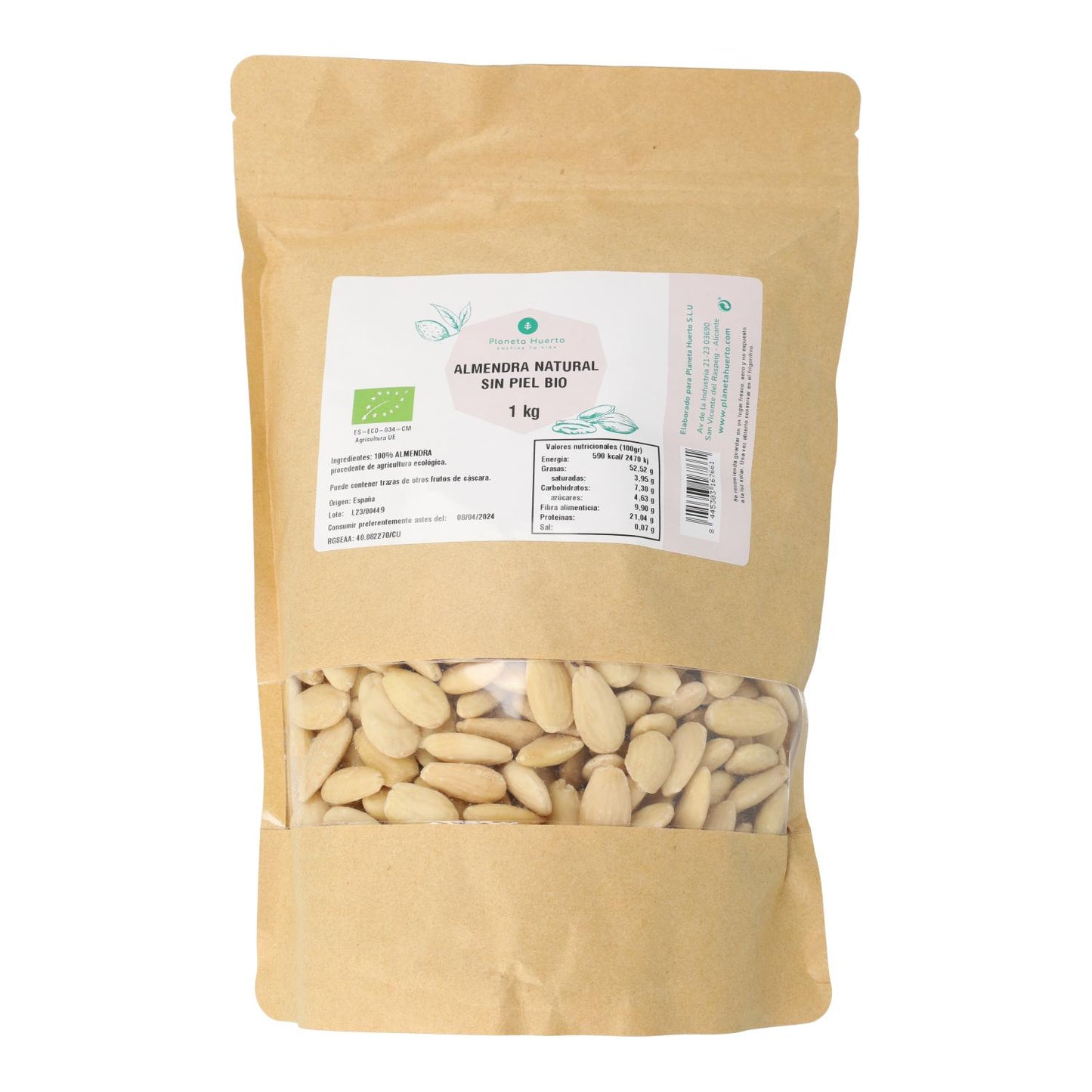 Amêndoas descascadas ECO Planeta Huerto 1 kg