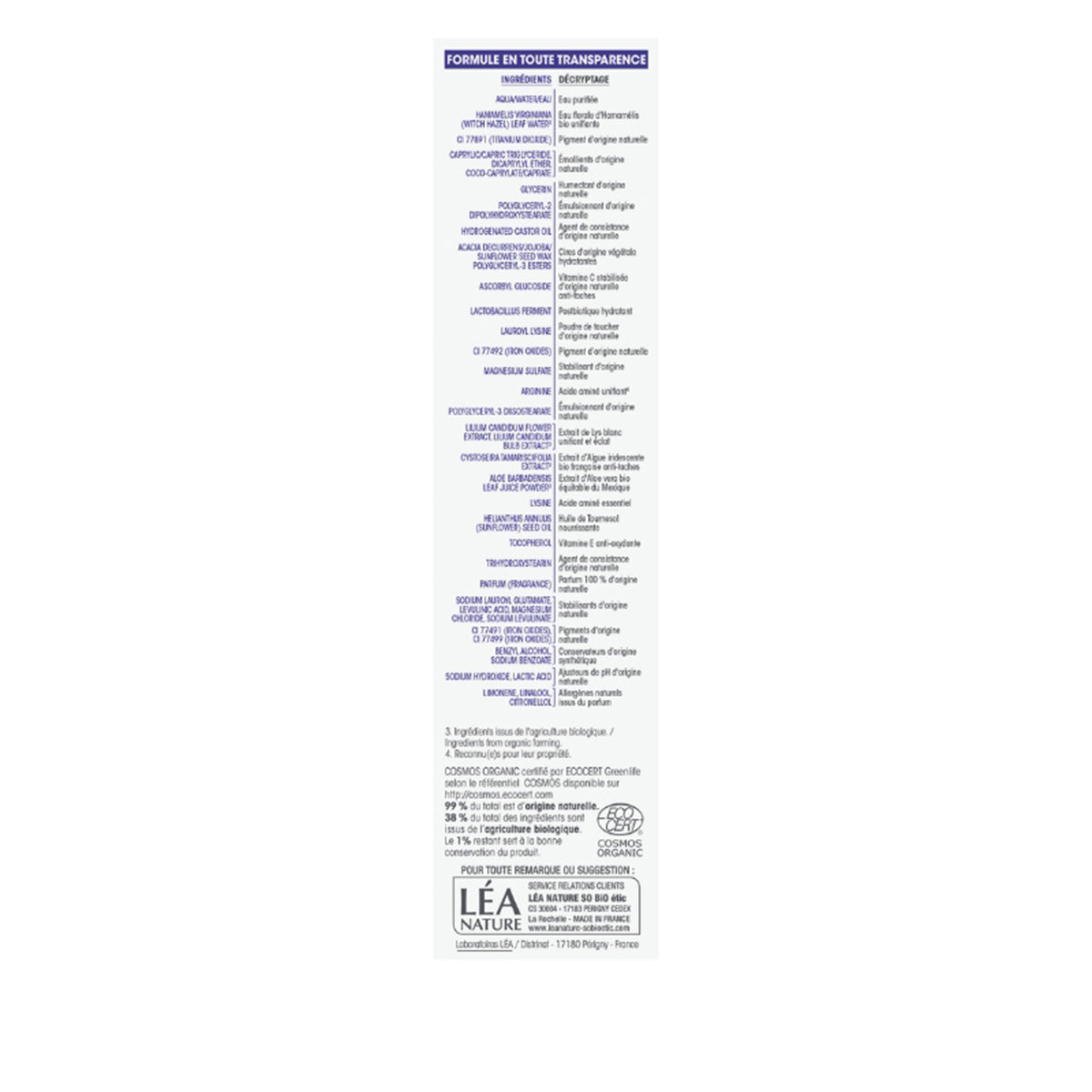 BB CREAM SPF 10 LUMI'LYS [C] EXPERT ANTI MANCHAS, SO'BIO, 40 ml