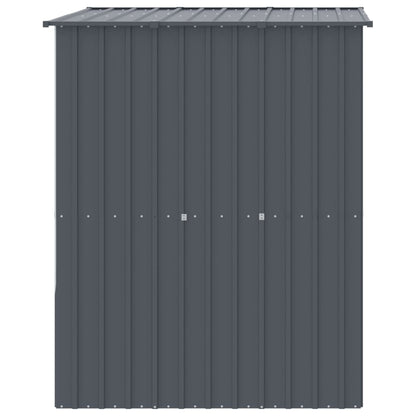 Caseta Perros Con Tejado Acero Galvanizado Gris 165x153x181 Cm_3
