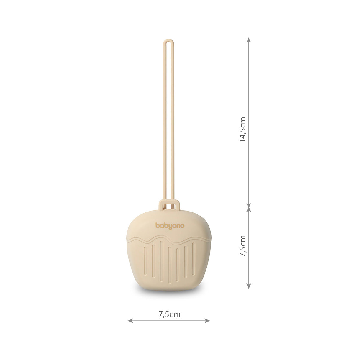 Caja Portachupetes De Silicona Beige_5