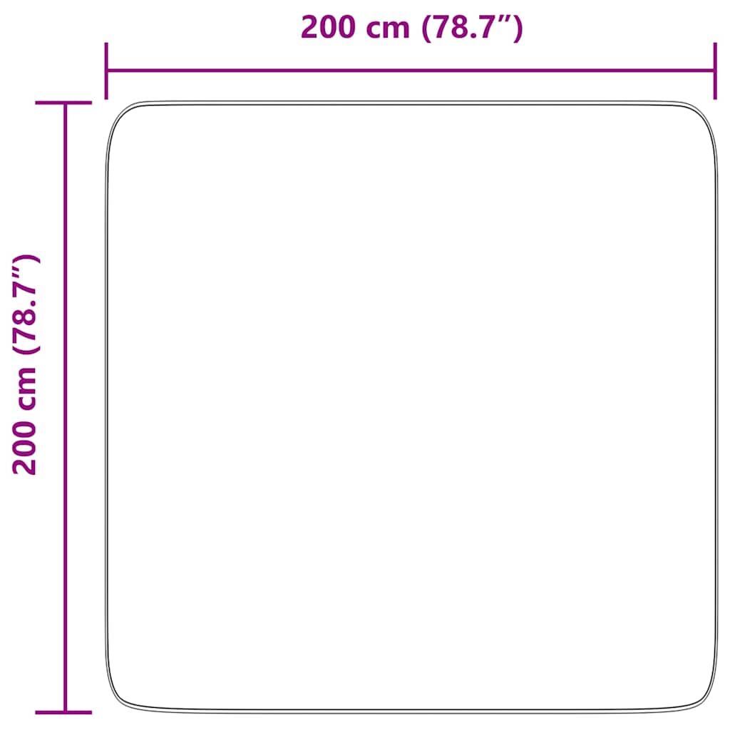 Vidaxl Alfombra Peluda De Pelo Largo Navarra Crema 200x200cm Poliéster_2