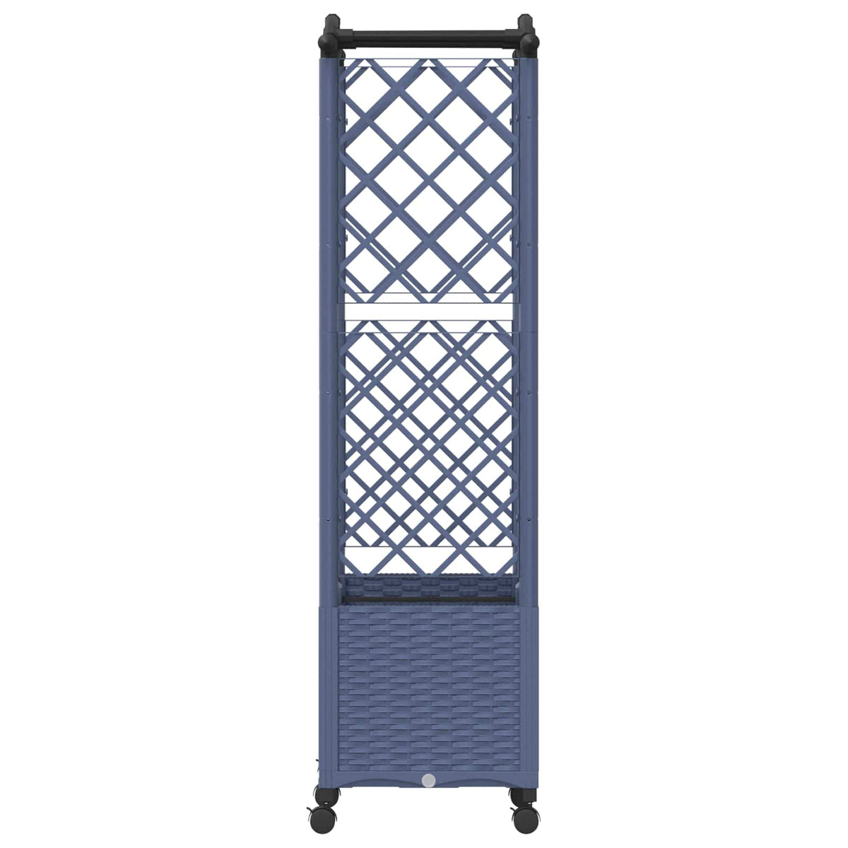 Cama Elevada Con Trellis Y Techo Gris 125 X 40 X 144 Cm Pp_4