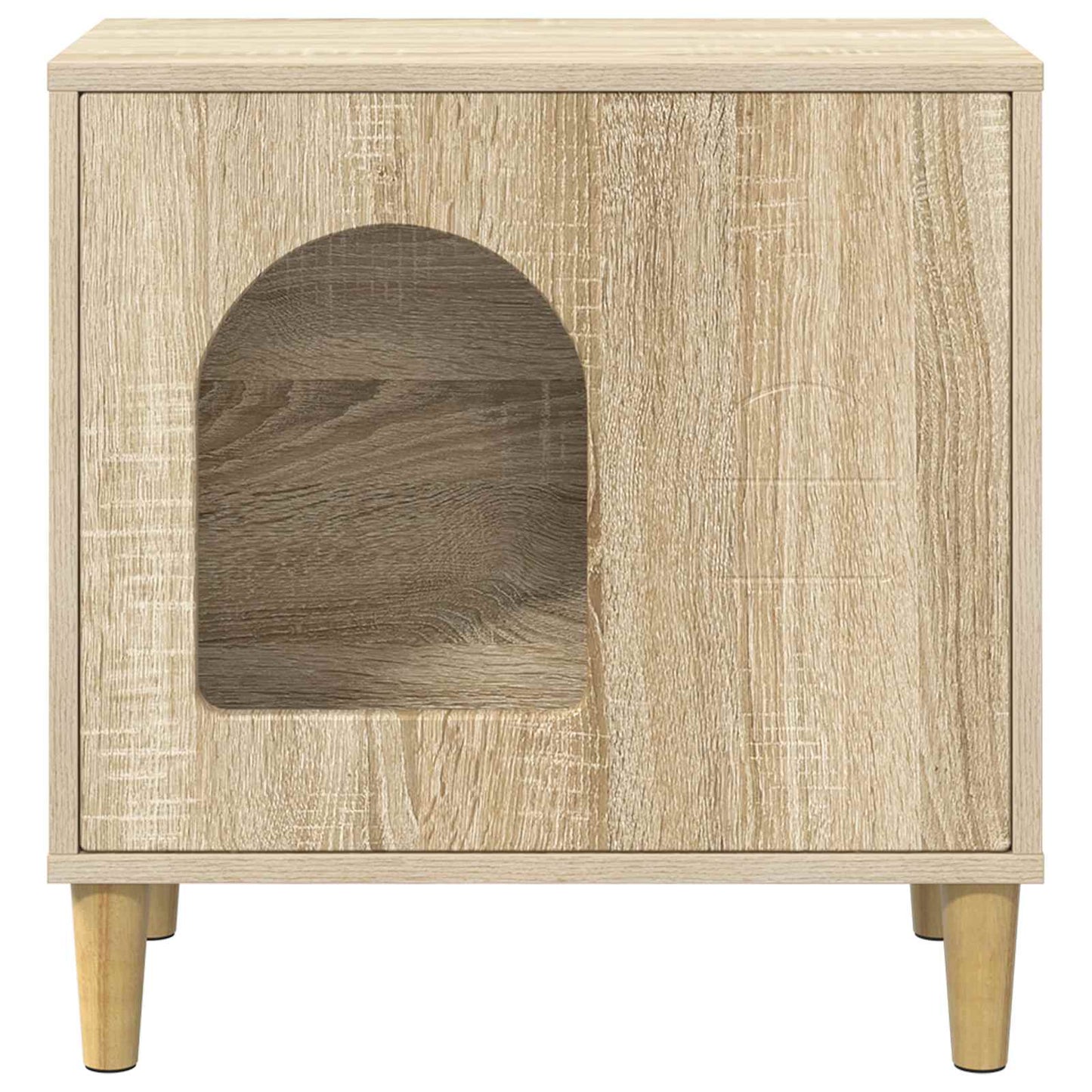 Casa Para Gatos Sonoma 51 X 30 X 52 Cm Madera De Ingeniería_4