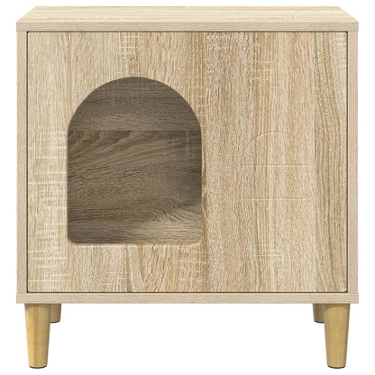 Casa Para Gatos Sonoma 51 X 30 X 52 Cm Madera De Ingeniería_4