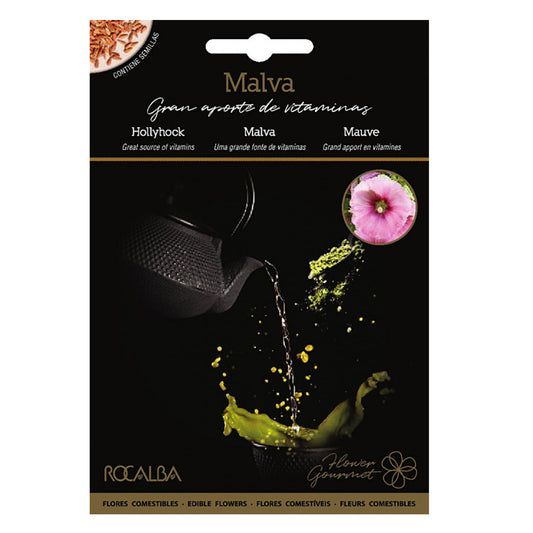 Sementes de flores comestíveis de Malva, Rocalba