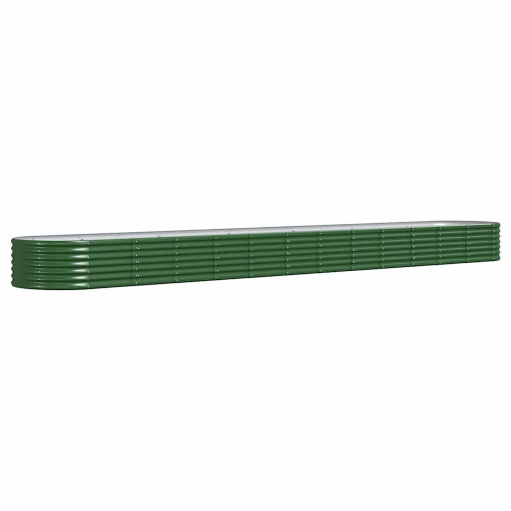 Jardinera Arriate Acero Galvanizado Verde 512x80x36 Cm_0