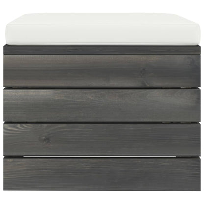 Vidaxl Muebles De Palets De Jardín 12 Pzas Cojines Madera Maciza Pino_3