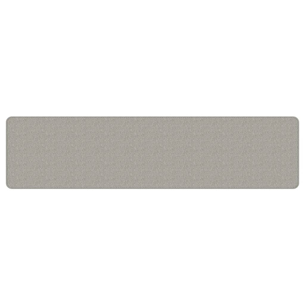 Alfombra De Pasillo Con Aspecto De Sisal Gris Taupe 50x200 Cm / Vetonek_2