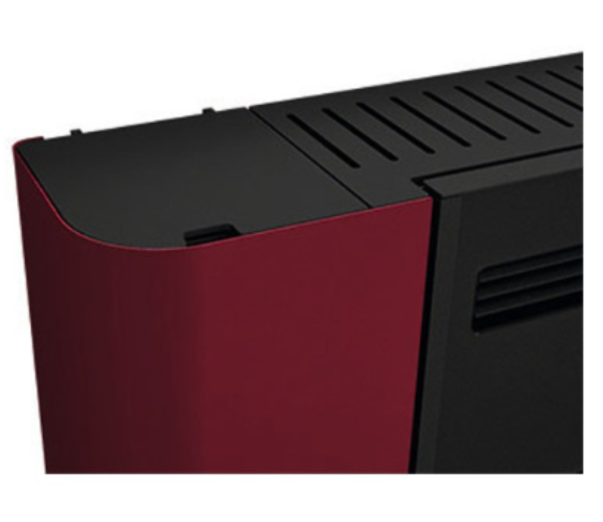 Estufa De Pellet Hermética Eva Calòr Slim Diva 901668300 Acabado Rojo_1