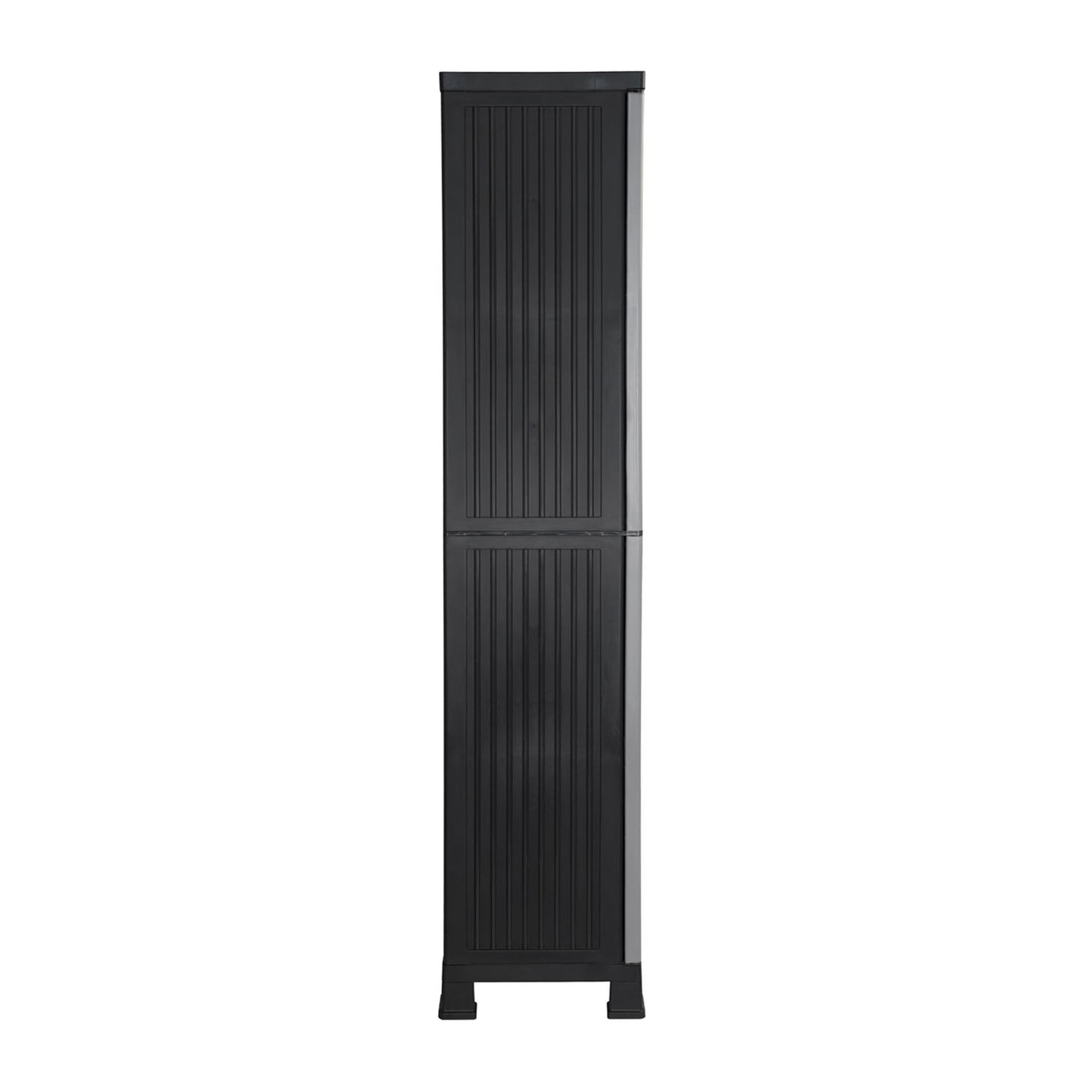 Armario De Resina Exterior Con Escobero Y 4 Baldas 171x68x39cm O91_3