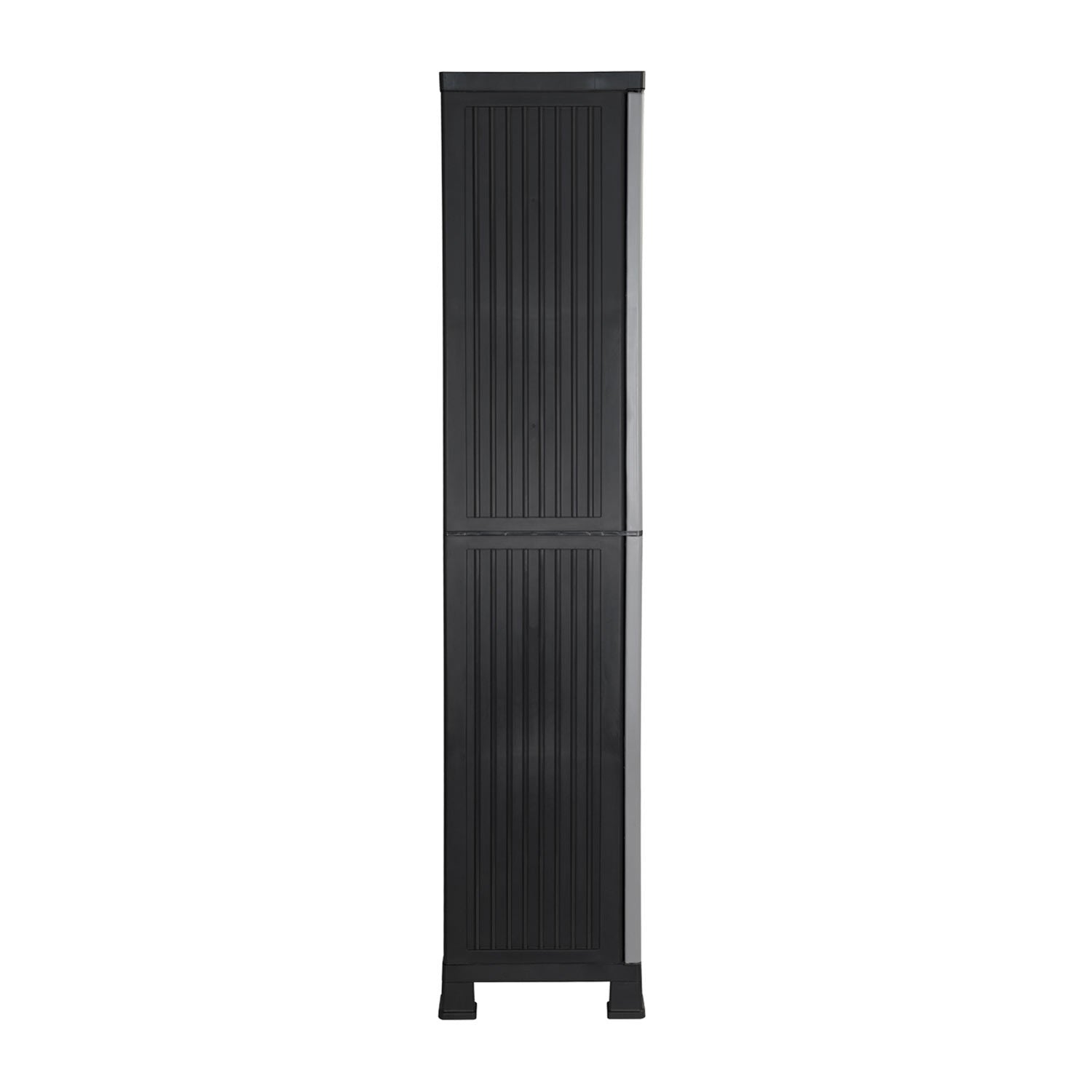 Armario De Resina Exterior Con Escobero Y 4 Baldas 171x68x39cm O91_3