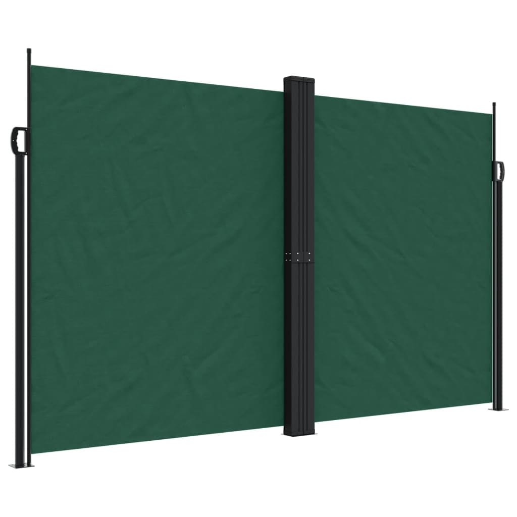 Vidaxl Toldo Lateral Retráctil Verde Oscuro 200x1200 Cm_0