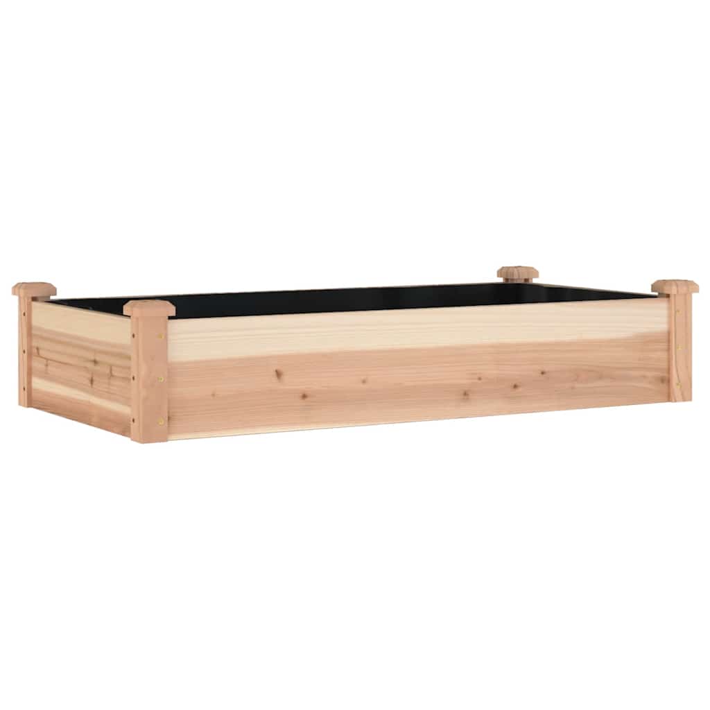 Jardinera Arriate Con Forro Madera Maciza Abeto 120x60x25 Cm_0