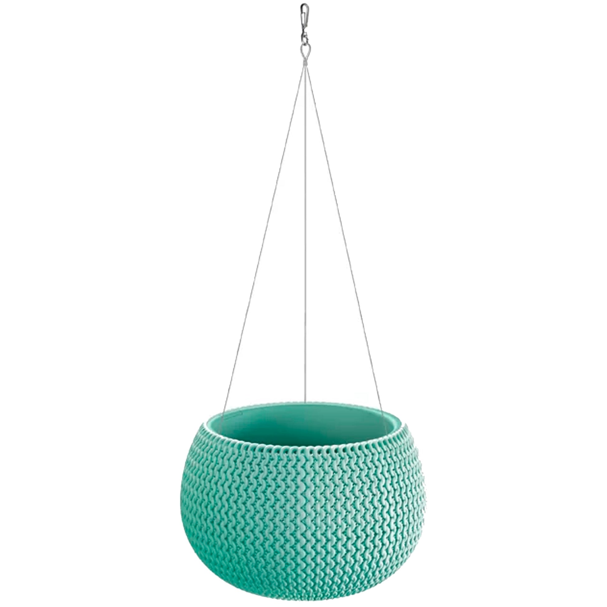 Maceta Splofy Bowl Ws 9l., Con Depósito, Dimensiones (mm) 370x370x218, Color Azul Claro_0