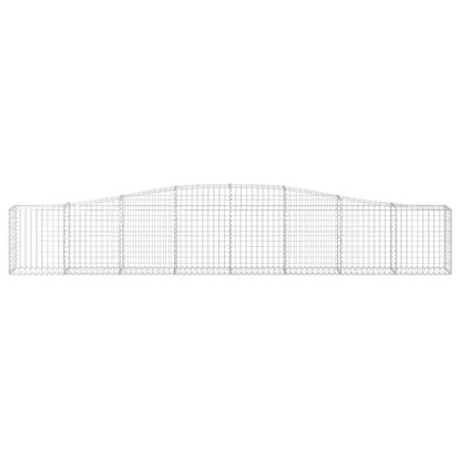 Cestas De Gaviones 20 Uds Forma De Arco Hierro 400x30x60/80 Cm_3