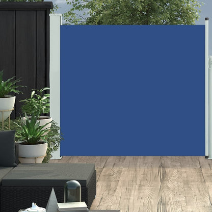 Vidaxl Toldo Lateral Retráctil De Jardín Azul 170x300 Cm_1