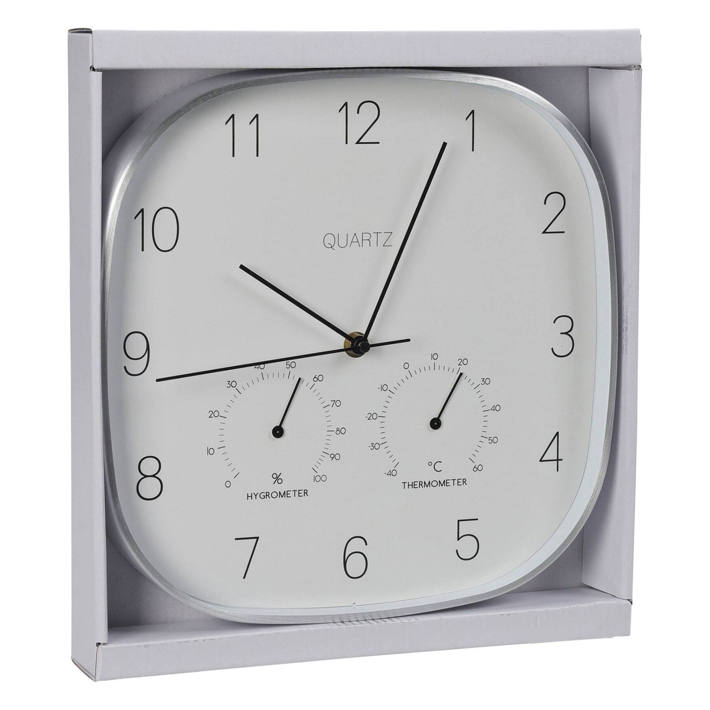 Well Home Reloj De Pared Marco Plateado Ø28,5x4cm_3