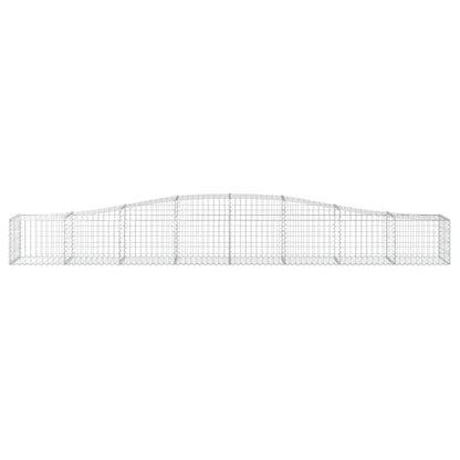 Cestas De Gaviones 15 Uds Forma De Arco Hierro 400x50x40/60 Cm_3
