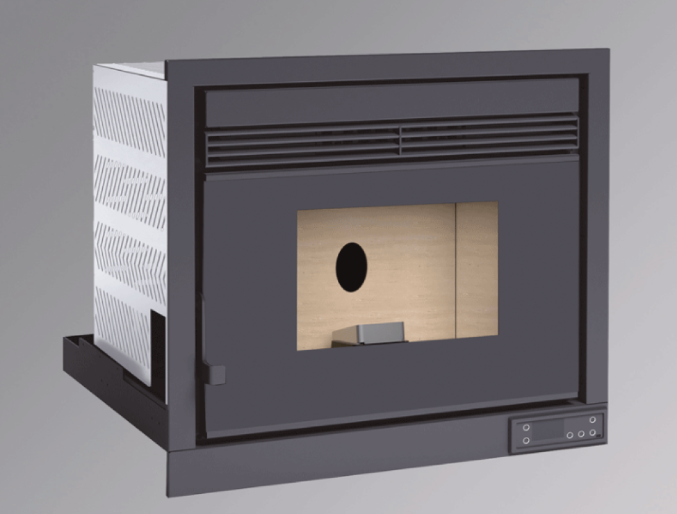 BRICOSOL Insertable de pellets FM Modelo aire IP-170 Interior en Vermiculita_0