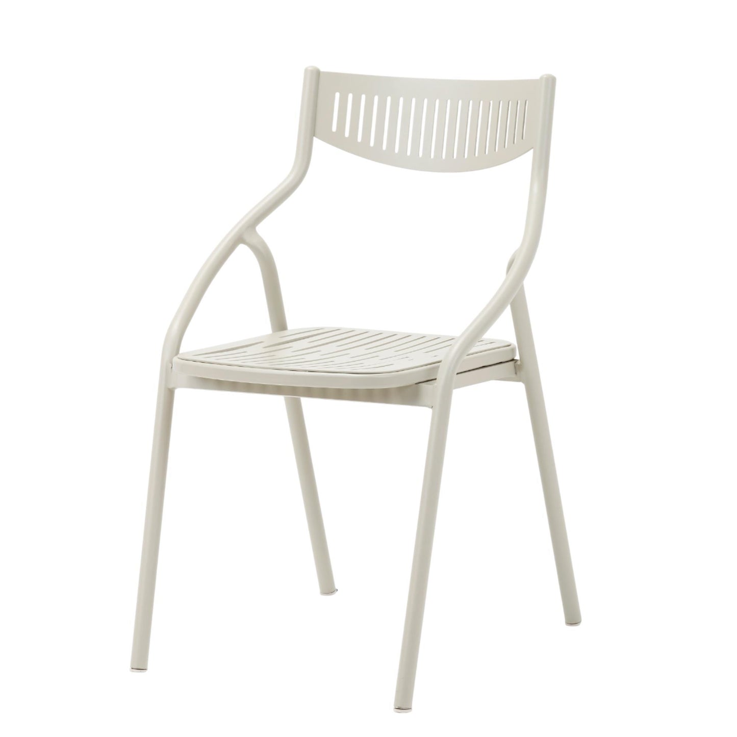 Silla Alba Blanca De Aluminio - Moderna Y Duradera 60x55x95cm - Well Home_0