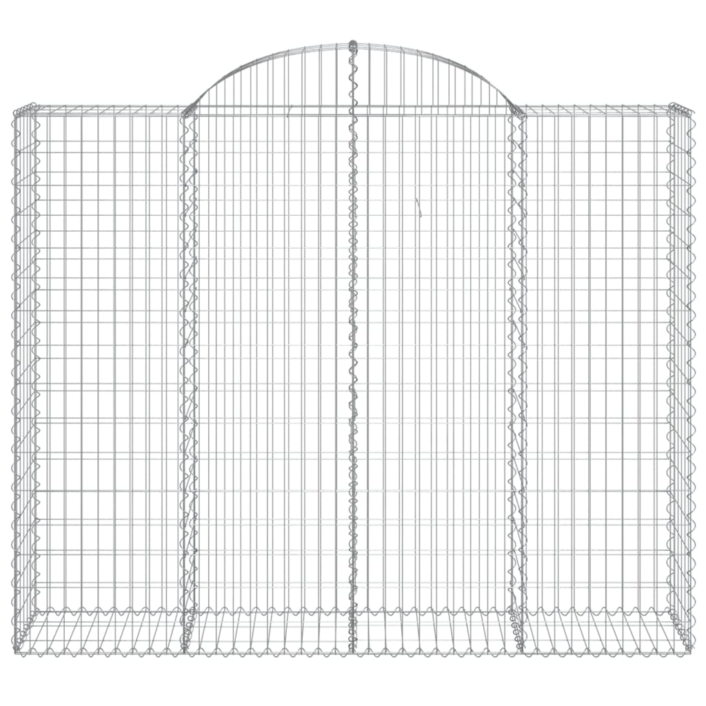 Cestas Gaviones 14 Uds Forma De Arco Hierro 200x50x160/180 Cm_3