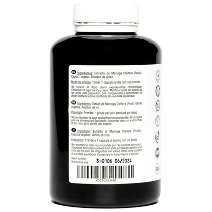 Moringa oleifera 6000 mg 180 cápsulas vegan Hivital