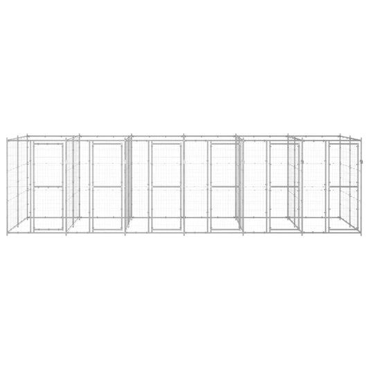 Perrera De Exterior De Acero Galvanizado 14,52 M²_0