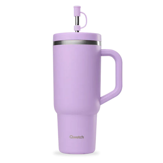 Travel Cup con asa y pajita Lavanda mate 900ml