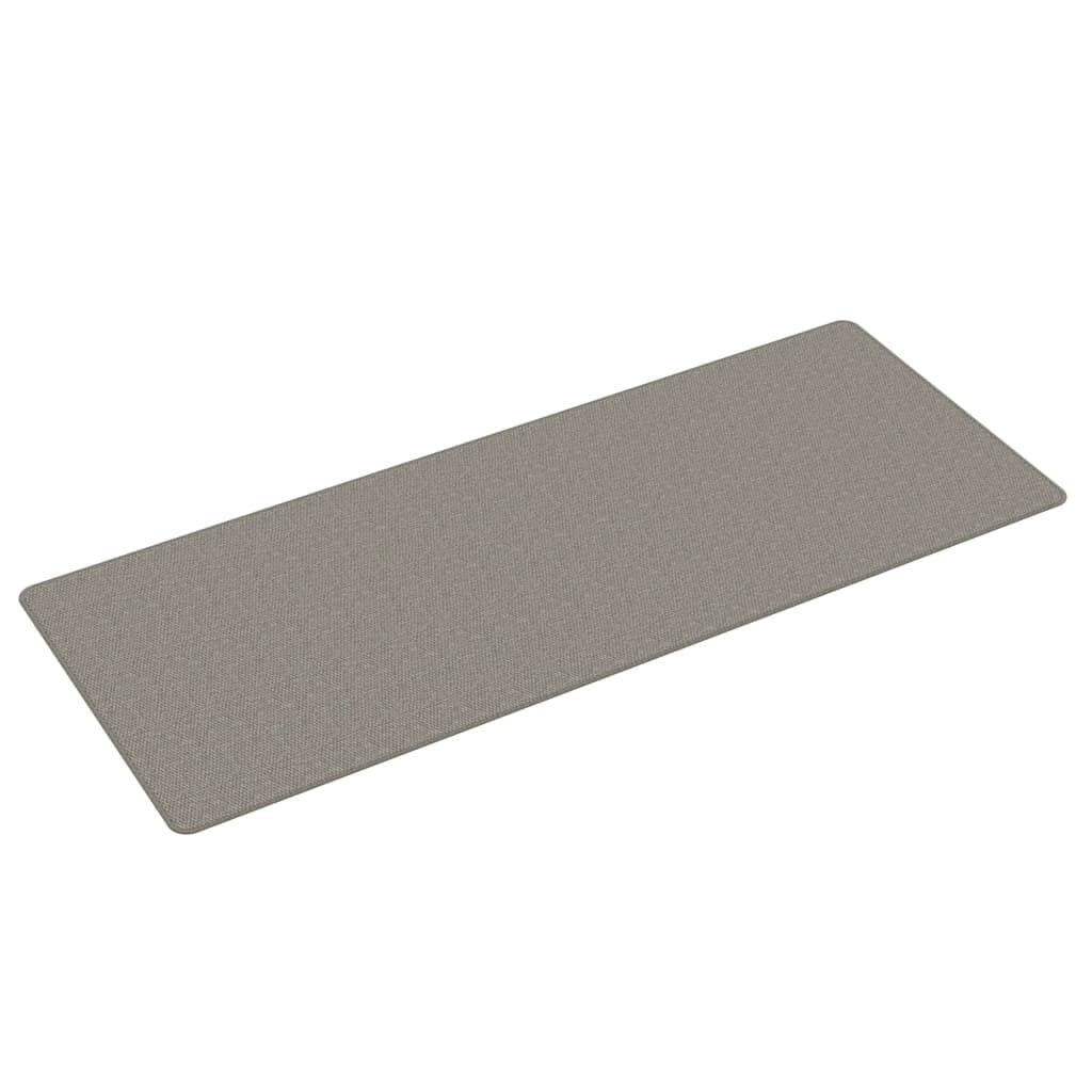 Vidaxl Alfombra De Pasillo Con Aspecto De Sisal Plateada 80x200 Cm_0