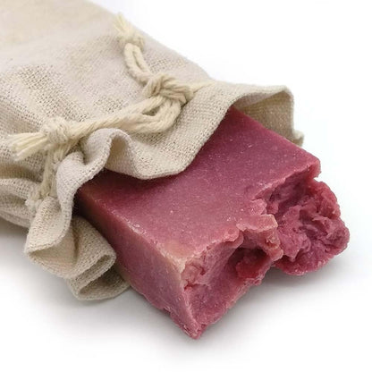 Jabón Natural Manteca Karité 90g En Bolsa Regalo De Yute - Piel Muy Seca - Evita Desescamación Y Sequedad - Hidratante_0
