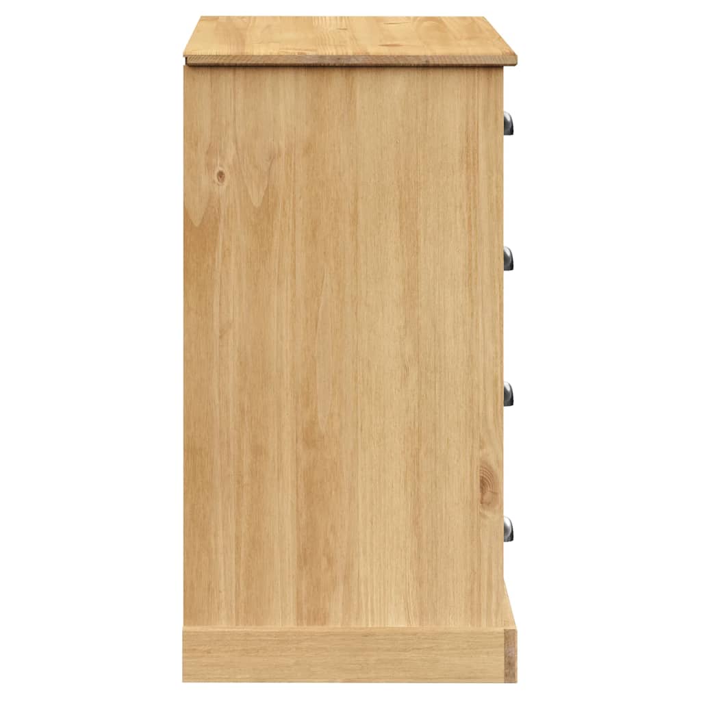 Aparador Con Cajones Vigo Madera Maciza Pino 113x40x75 Cm / Vetonek_0