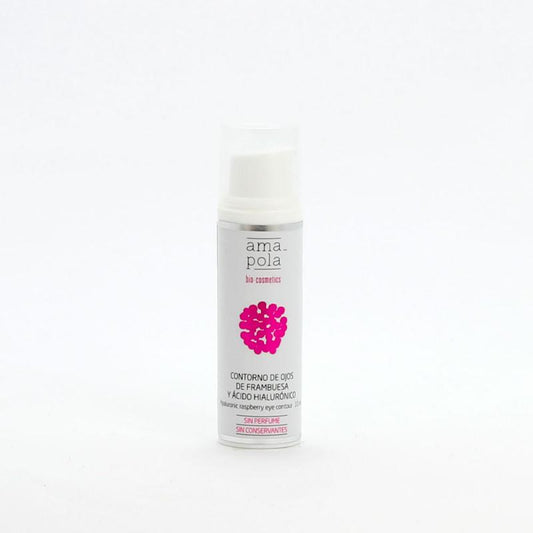 Contorno de olhos com ácido hialurónico e framboesa da Amapola Biocosmetics