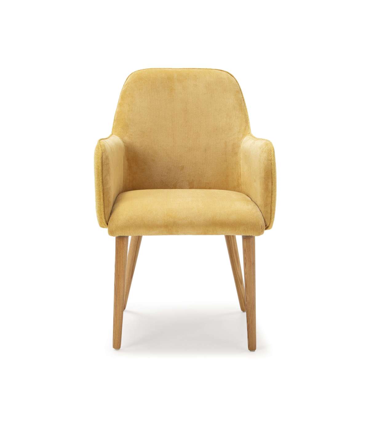 Pack De 2 Sillones Para Comedor Javier Tapizado Textil Pana Mostaza, 89cm(alto) 54cm(ancho) 63cm(fondo)_5