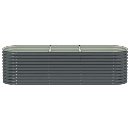 Arriate De Acero Galvanizado Gris 320x80x81 Cm_4