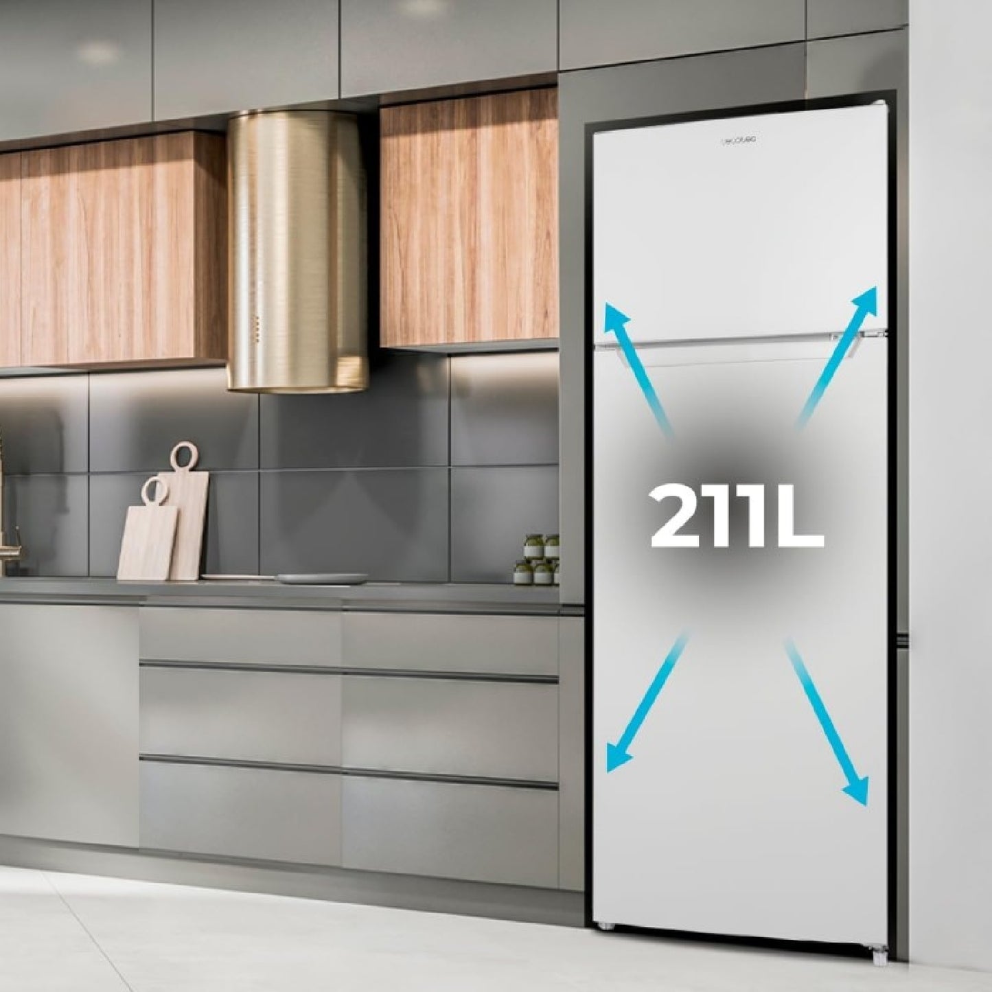 Cecotec Frigorífico Combi Bolero Coolmarket Combi 262 White E_1