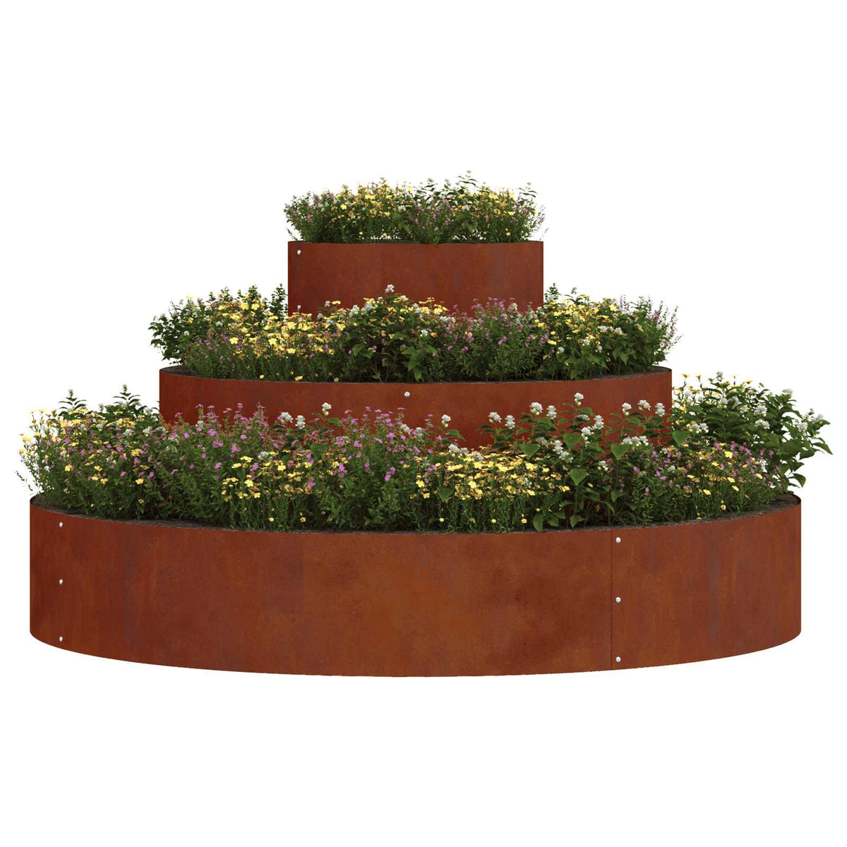Maceta Para Jardín Oxidado 120 X 120 X 20 Cm_2