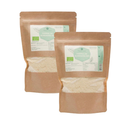 Embalagem de 2x Farinha de Amêndoa Sem Glúten ECO Planeta Huerto 1 kg