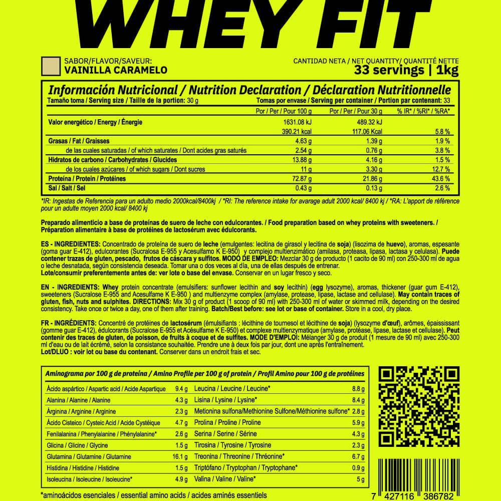 Whey Fit - 1kg - Vainilla Caramelo - Aumenta La Masa Muscular - Masmusculo_5